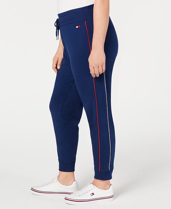 Tommy Hilfiger Plus Size Piping-Trim Joggers, Created for Macy's - Macy's