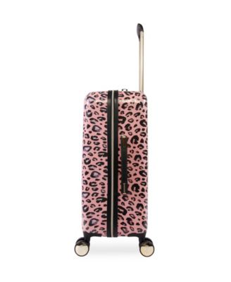juicy couture pink leopard luggage