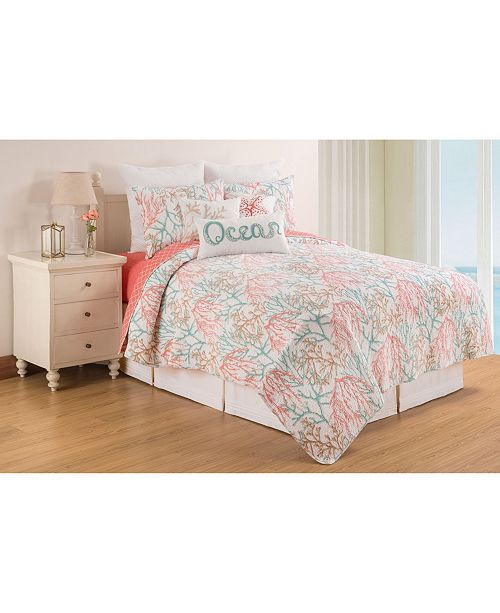 C F Home Oceanaire Sea Foam Quilt Set Reviews Quilts Bedspreads Bed Bath Macy S