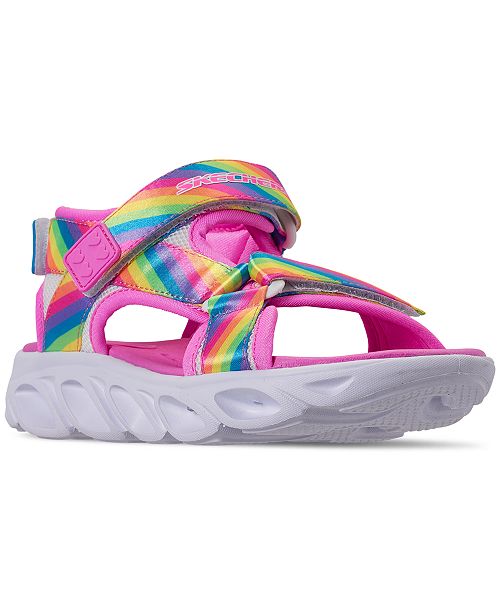Skechers Little Girls Hypno Splash Rainbow Lights Light Up