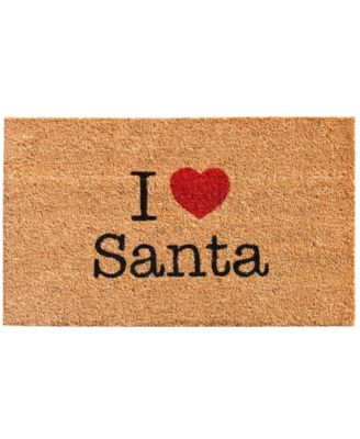 Home & More - Love Santa 17" x 29" Coir/Vinyl Doormat
