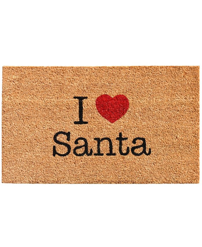 Home & More - Love Santa 17" x 29" Coir/Vinyl Doormat