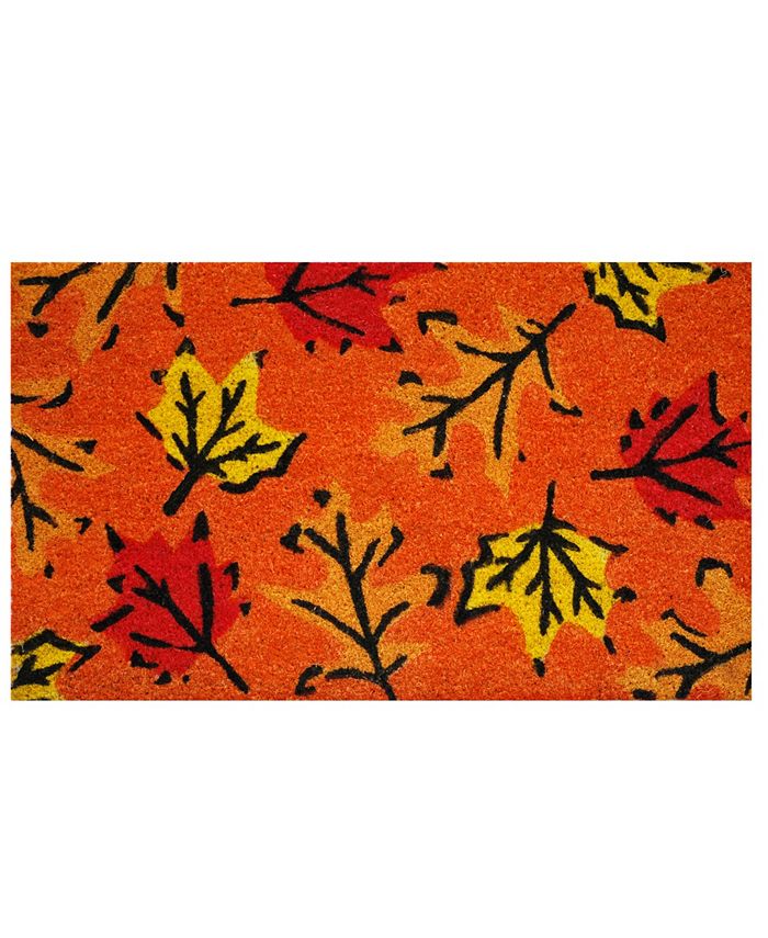 Home & More - Fall Leaves 17" x 29" Coir/Vinyl Doormat