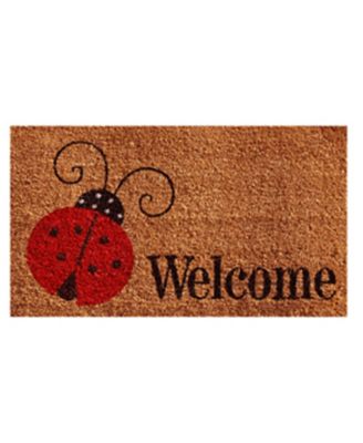 Home & More - Ladybug Welcome 17" x 29" Coir/Vinyl Doormat