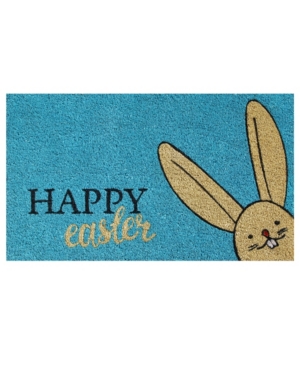Home & More Happy Easter Coir/vinyl Doormat, 17" X 29" In Multi