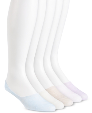 Steve Madden Women's 5-pack Cotton High-vamp Foot Liner, Online Only In Oatmeal