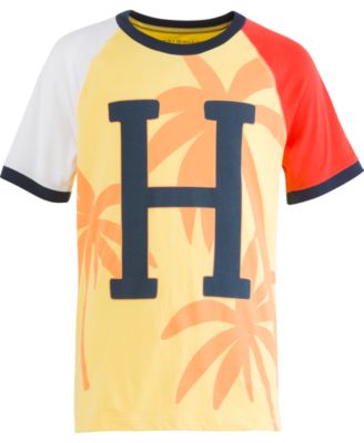 Tommy Hilfiger - Big Boys Ringer Aspen Gold Logo T-Shirt