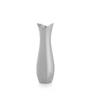 Shop Nambe Stryker Vase In Silver
