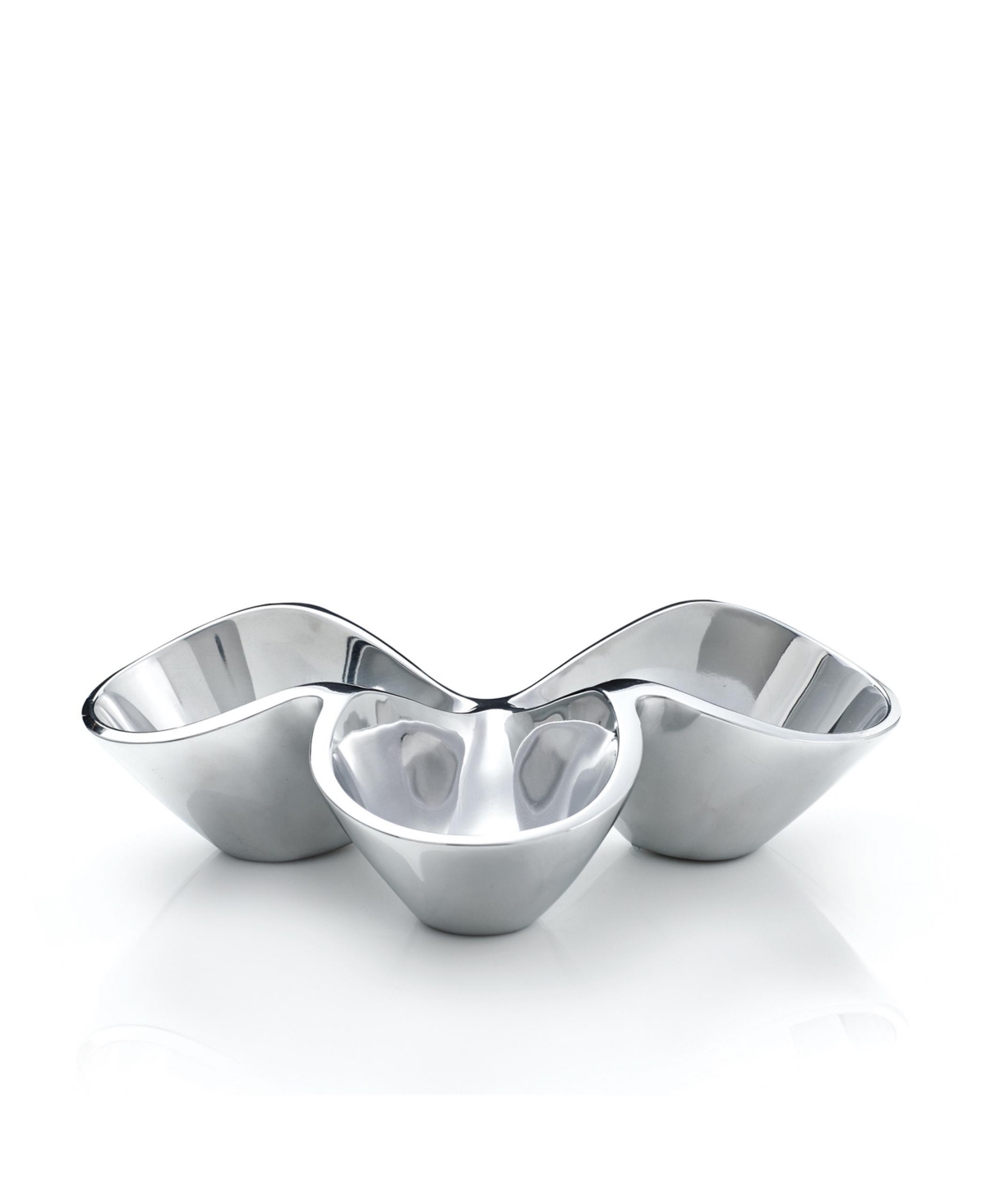 Nambe Bella Trio Condiment Server In Silver