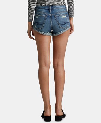 Silver Jeans Co. Hello Shorty Ripped Cuffed Jeans & Reviews - Shorts -  Juniors - Macy's