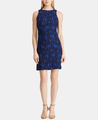 ralph lauren blue lace dress