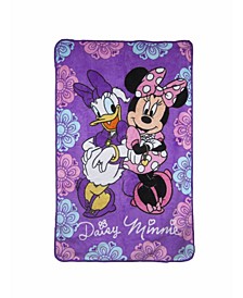 Disney Minnie Mouse and Daisy Duck, Friends Forever Super Soft Toddler Blanket