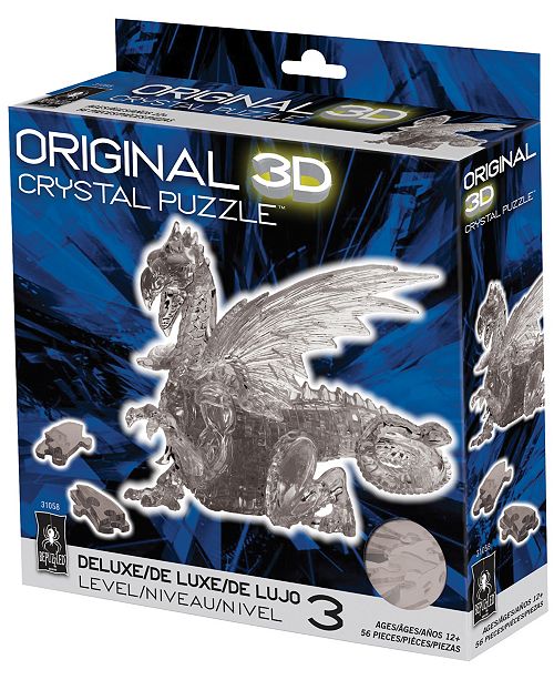 Bepuzzled 3d Crystal Puzzle Dragon Black 56 Pcs Reviews Home Macy S