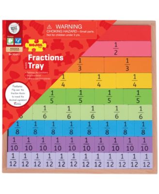 Areyougame Bigjigs Toys Wooden Fractions Tray