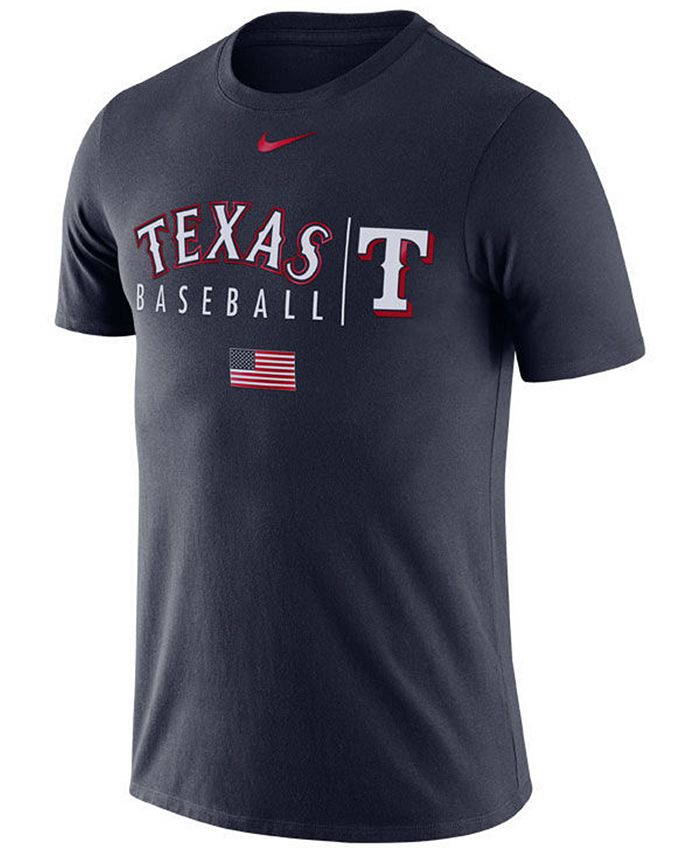 Nike Men's Texas Rangers Memorial Day Dri-FIT Practice T-Shirt - Macy's