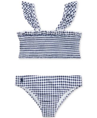 Polo Ralph Lauren - Little Girls Gingham Two-Piece Swimsuit
