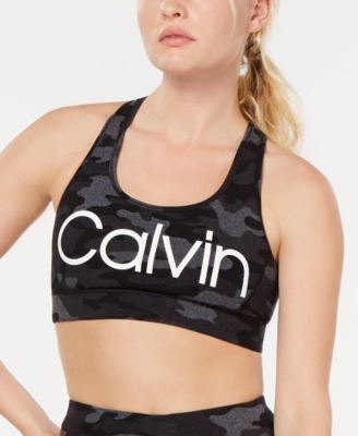 calvin klein camo sports bra