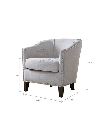 Furniture - Fremont Barrel Arm Chair, Direct Ship