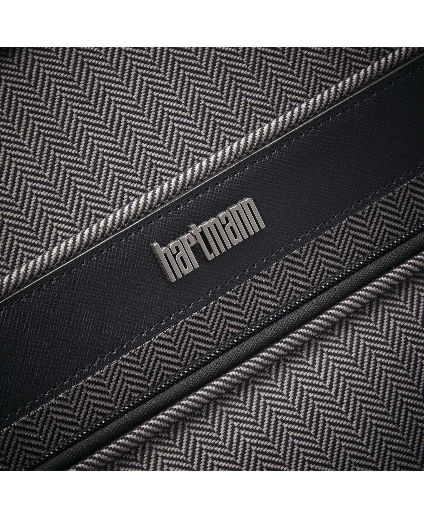 Чемодан Hartmann Herringbone DLX Medium Check-in Spinner, цвет: Чёрный — фото 2