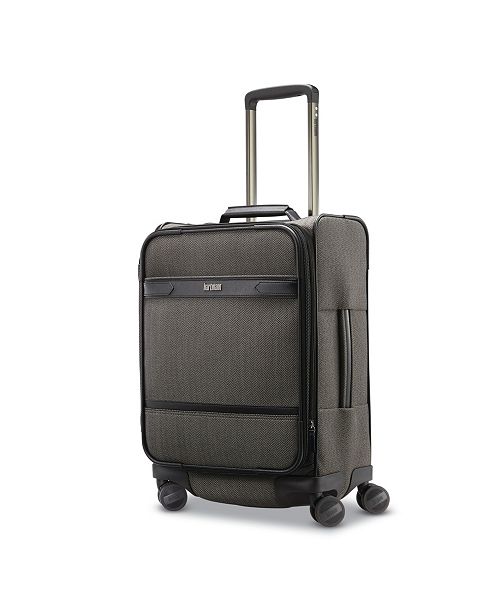 Hartmann Herringbone DLX Domestic Carry-On Expandable Spinner Suitcase ...