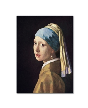 Trademark Global Johannes Vermeer 'girl With A Pearl Earring' Canvas Art In Multi