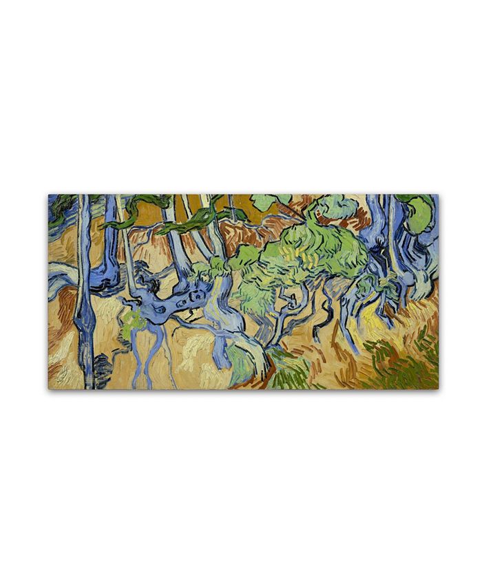 Trademark Global Van Gogh 'Tree Roots' Canvas Art 32" x 16" x 2" Macy's