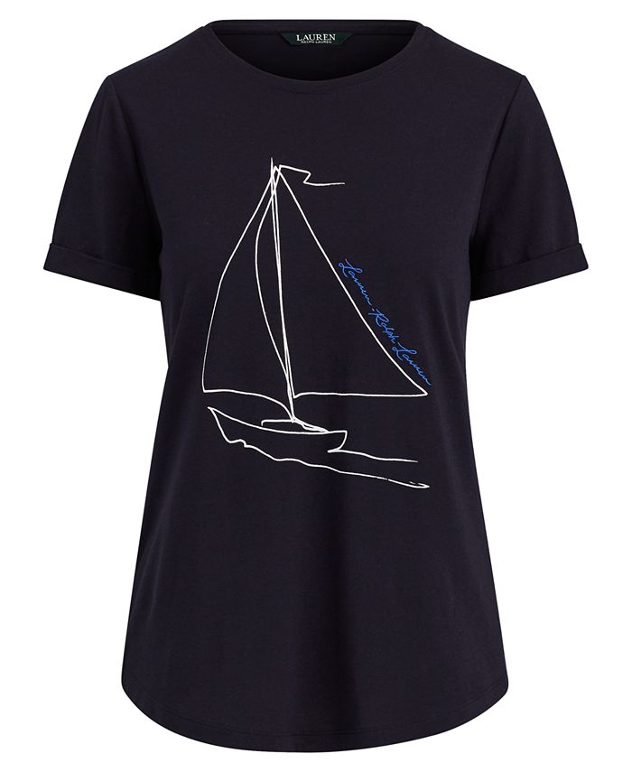 Lauren Ralph Lauren Petite Graphic TShirt Macy's