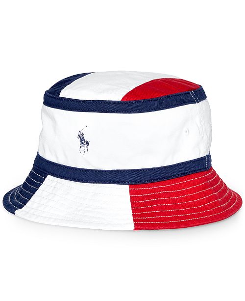 Polo Ralph Lauren Men's Twill Chariots Bucket Hat & Reviews - Hats ...