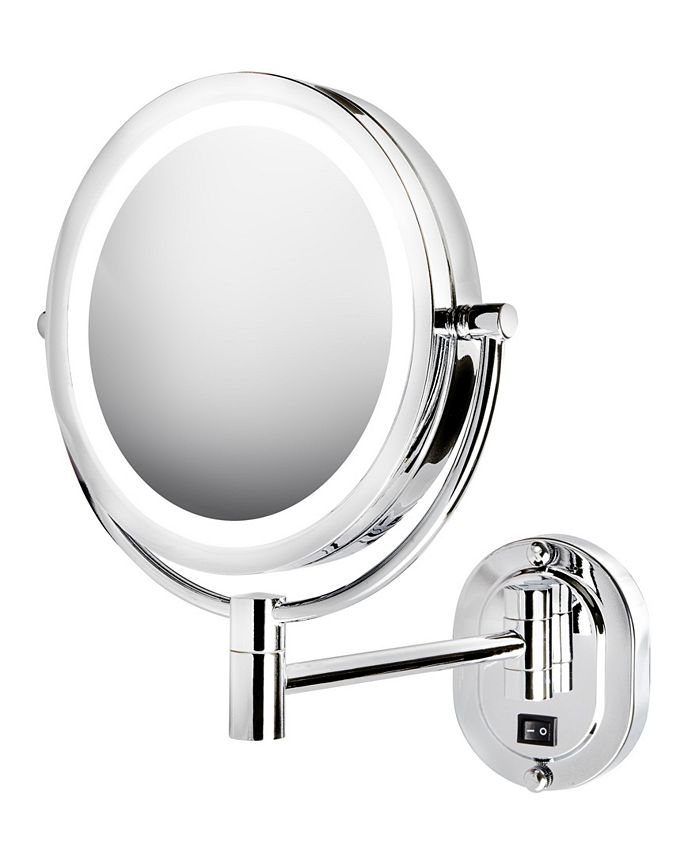 Jerdon The HL165CLD 8" 5X1X LED Lighted Direct Wire Wall Mount Mirror