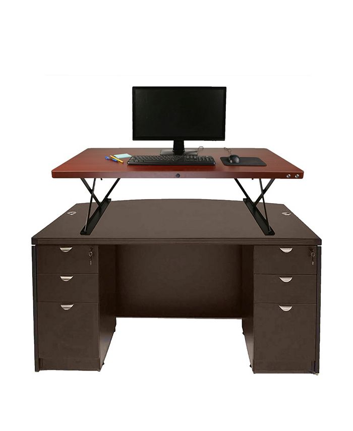 Mind Reader Electric Powered Adjustable Standing Desk with Color Coded