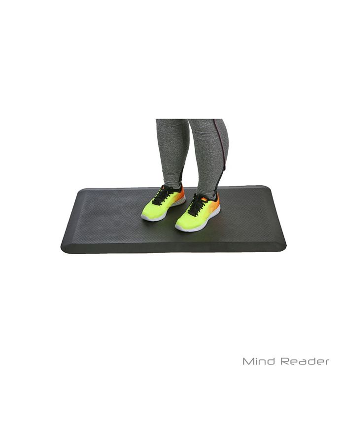 Mind Reader Comfortable, Anti Fatigue Mat Perfect for Kitchen, Office  Standing Desk, Black 
