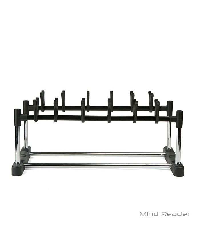 Mind Reader Shoe Rack Organizer 6 Pair Footwear Organizer Storage Stand