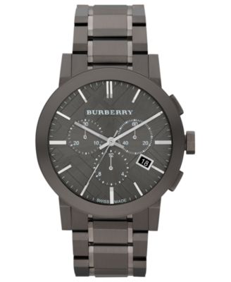 burberry men's stainless steel bracelet watch