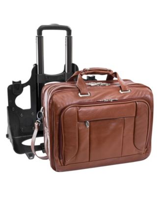 West Town 15" Fly-Through Checkpoint-Friendly Patented Detachable -Wheeled Laptop Briefcase