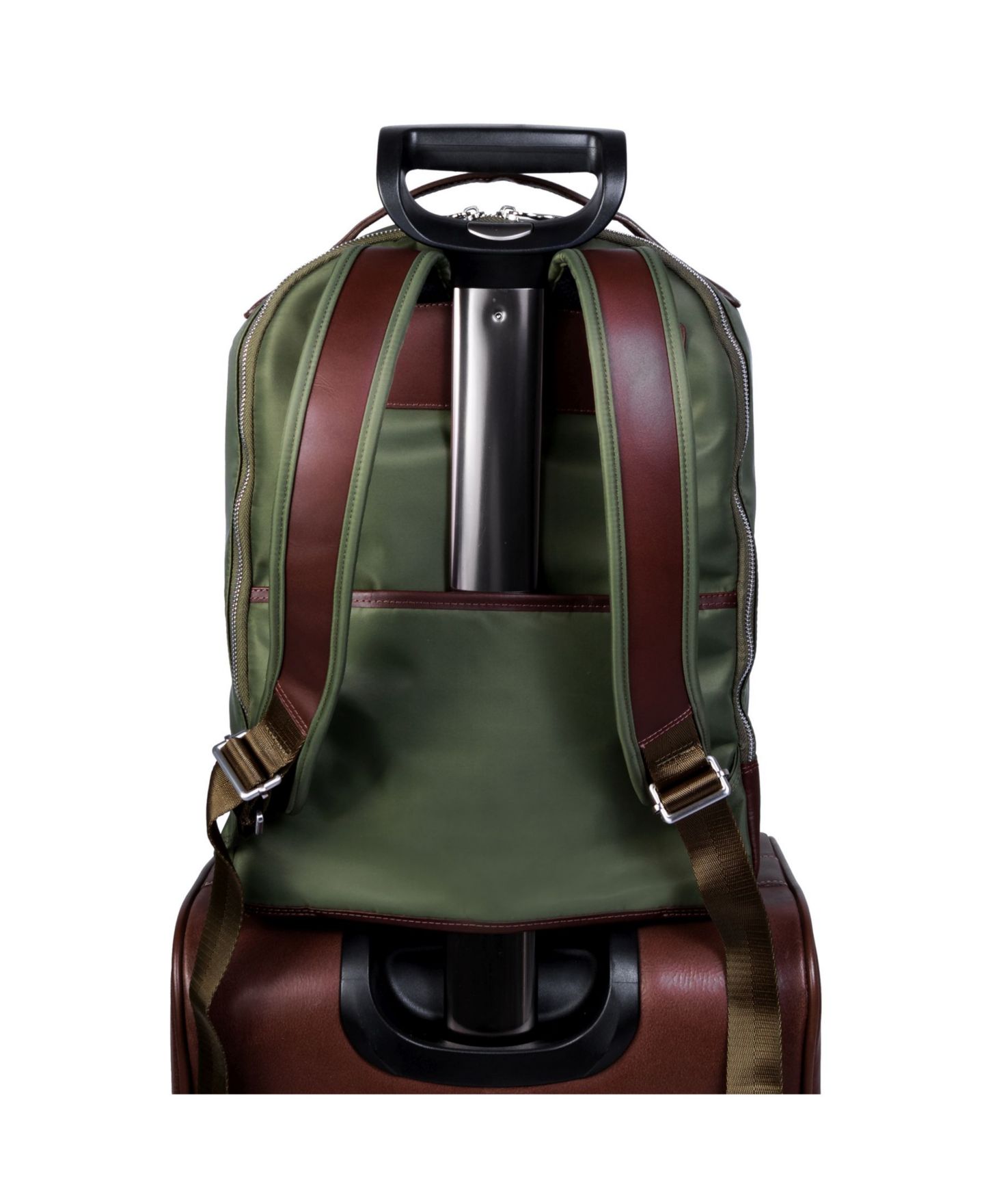 Рюкзак McKlein Parker, 15" Dual Compartment Laptop, цвет: Зелёный — фото 8