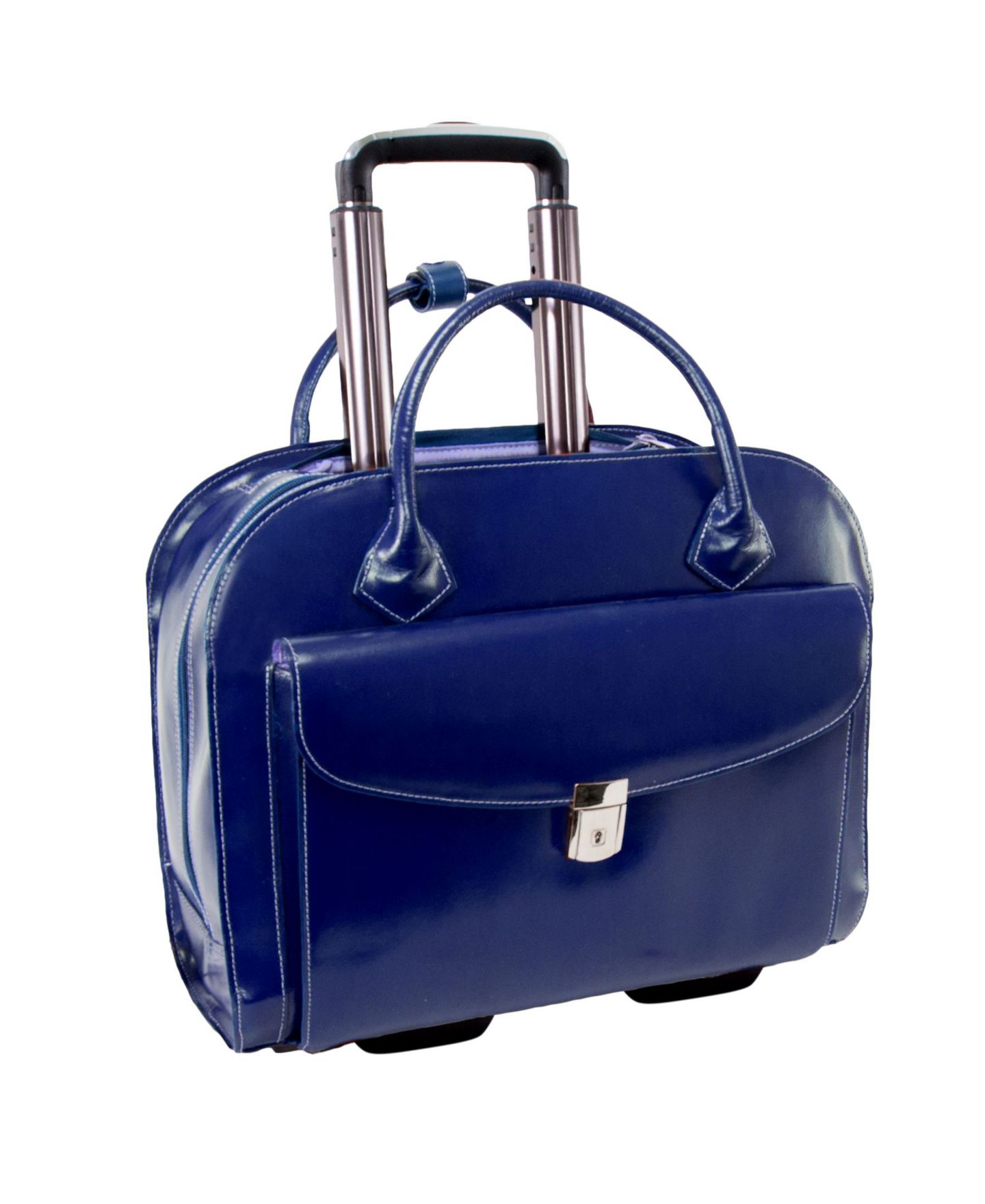 Сумка McKlein L Series Granville Wheeled Laptop Briefcase Collection, цвет: Чёрный — фото 5
