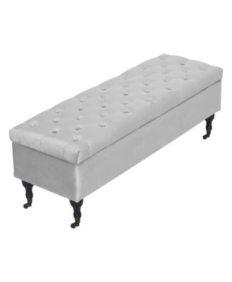 Elle D&eacute;cor Collette Tufted Storage Bench