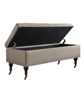 Elle D&eacute;cor Collette Tufted Storage Bench