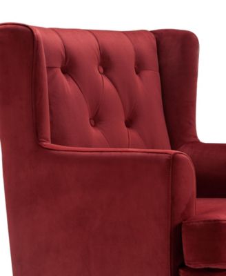 Elle D&eacute;cor Celeste Tufted Velvet Accent Chair