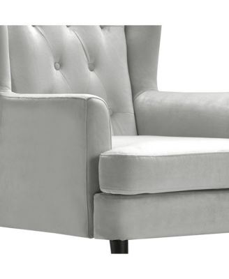 Elle D&eacute;cor Celeste Tufted Velvet Accent Chair