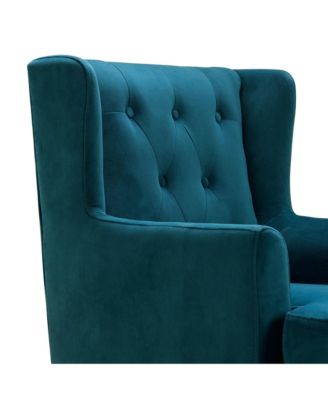 Elle D&eacute;cor Celeste Tufted Velvet Accent Chair