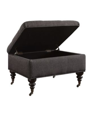 Abbot Square Tufted Ottoman with Storage and Casters