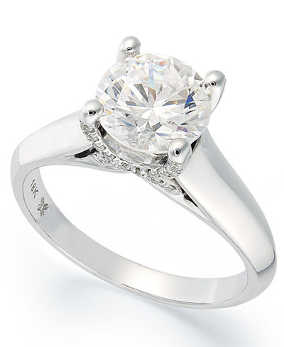 X3 Certified Diamond Solitaire Engagement Ring in 18k X3 Certified Diamond Solitaire Engagement Ring in 18k