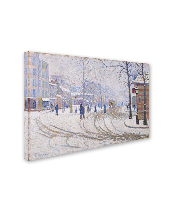 Trademark Innovations Paul Signac 'Snow Boulevard De Clichy Paris ...