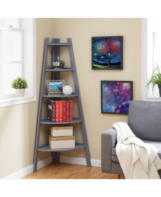 5-Tier Pyramid Corner Display Shelves