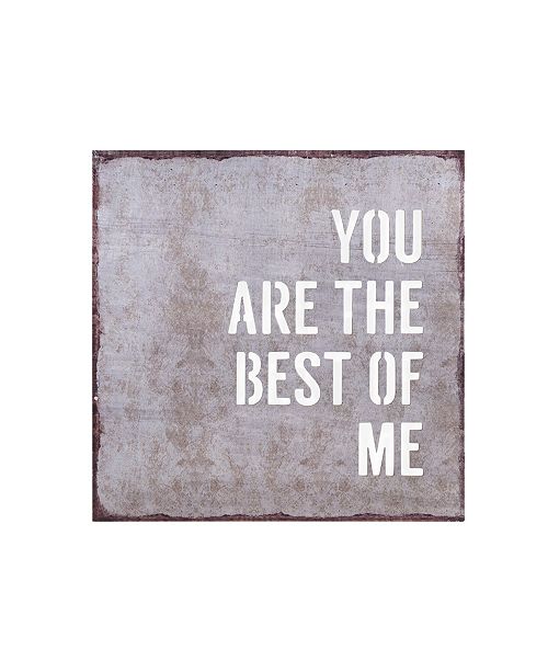 Danya B You Are The Best Of Me Metal Wall Art With Quote