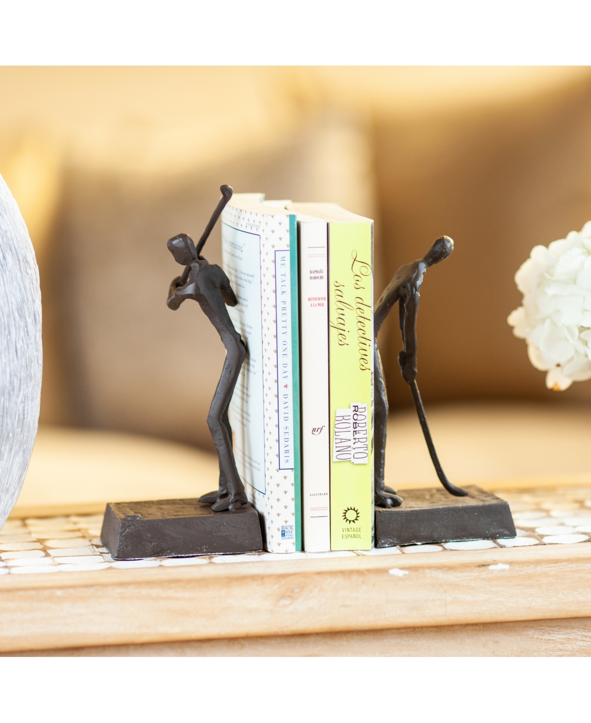 Danya B. Golfers Iron Bookend Set - Golf Home and Office Decor