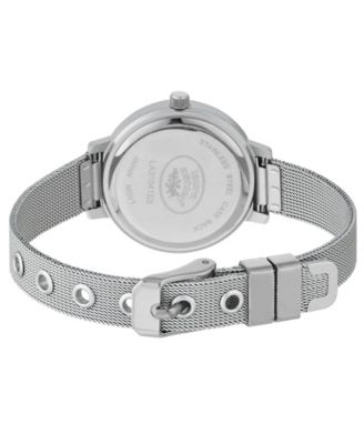 Spray Silver Mesh Powered Glitz Dial Watch