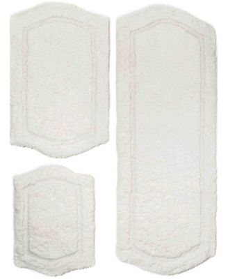 Chesapeake 3 Pc. Paradise Memory Foam Bath Rug Set Taupe