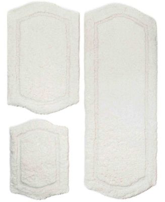 Chesapeake 3 Pc. Paradise Memory Foam Bath Rug Set Taupe